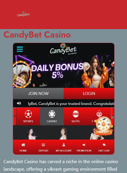 CandyBet Casino Mobile screenshot